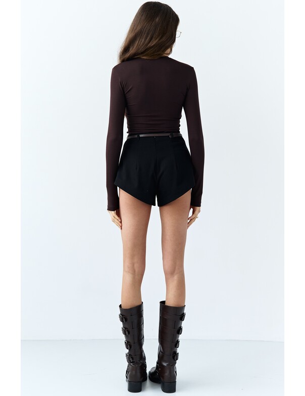 Женский лонгслив приталенный из вискозы