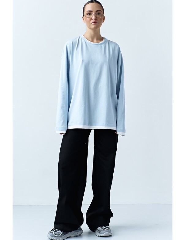 Лонгслів оверсайз двохшаровий