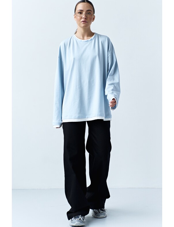 Лонгслів оверсайз двохшаровий