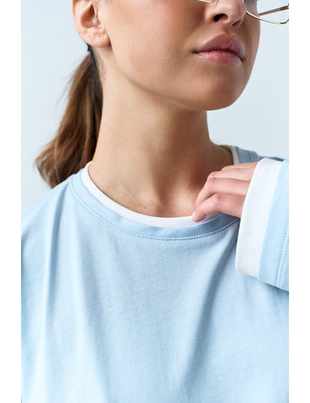 Лонгслив оверсайз двошаровий