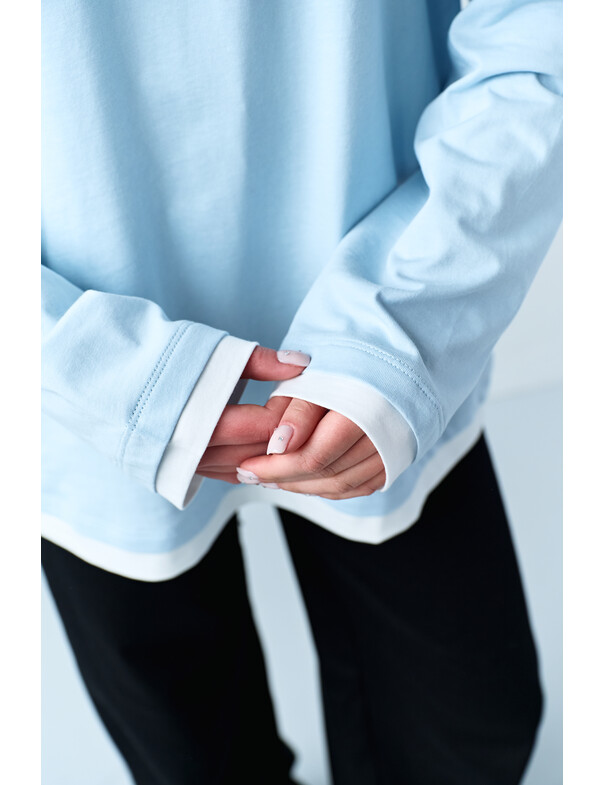 Лонгслив оверсайз двошаровий