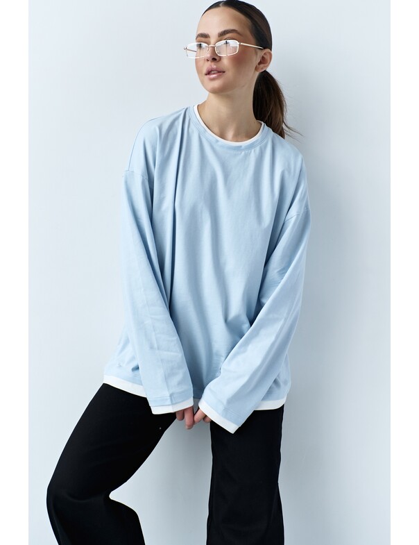 Лонгслів оверсайз двохшаровий