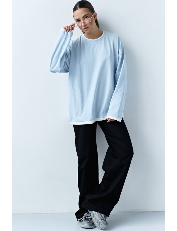 Лонгслів оверсайз двохшаровий