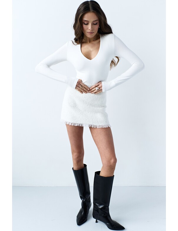 Женское боди с V-вырезом