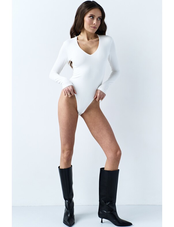 Жіноче боді з V-вирізом