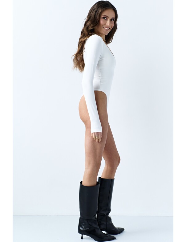 Женское боди с V-вырезом