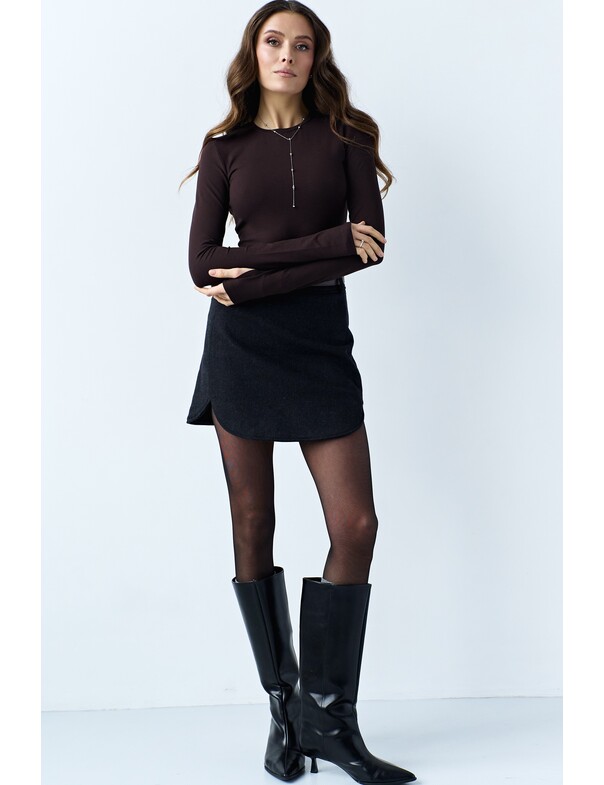 Лонгслів віскоза з вирізом на пальчик