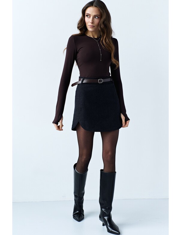 Лонгслив вискоза с вырезом на пальчик