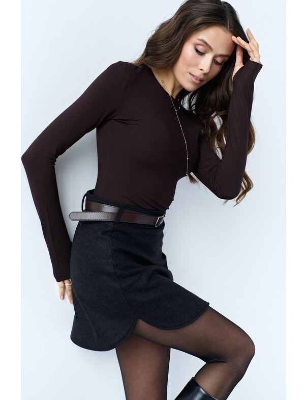 Лонгслів віскоза з вирізом на пальчик