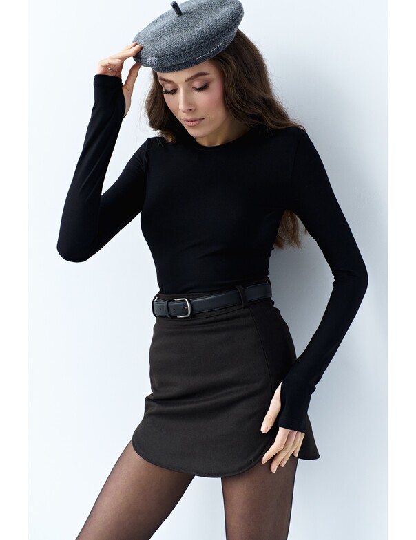 Лонгслів віскоза з вирізом на пальчик