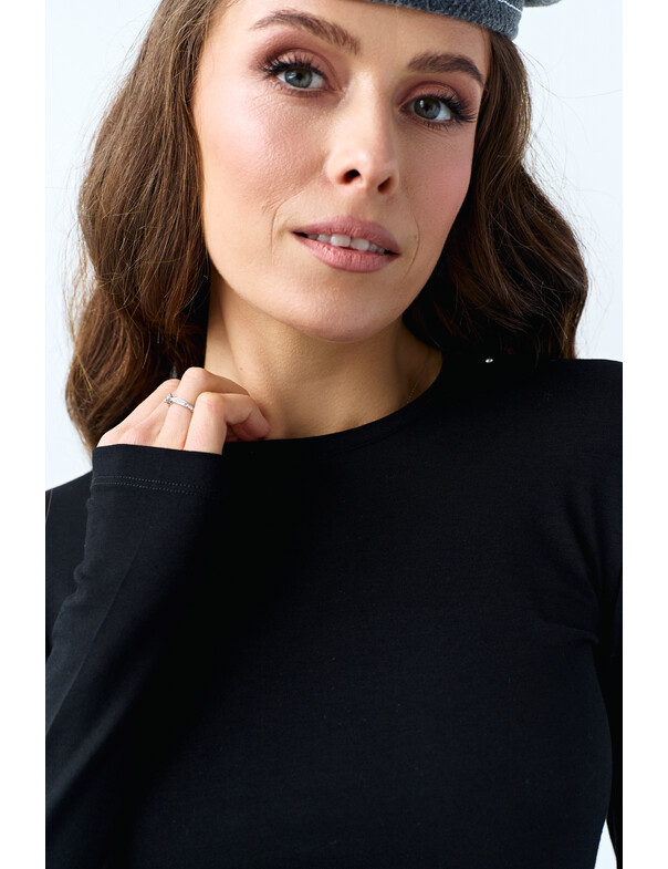 Лонгслів віскоза з вирізом на пальчик