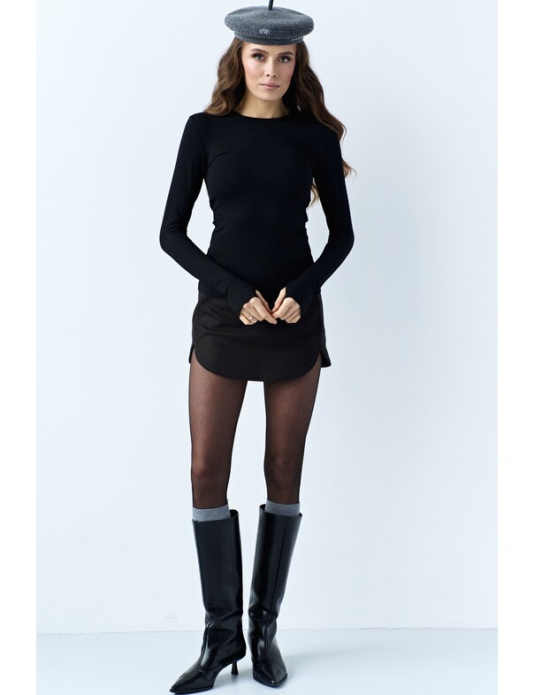 Лонгслів віскоза з вирізом на пальчик