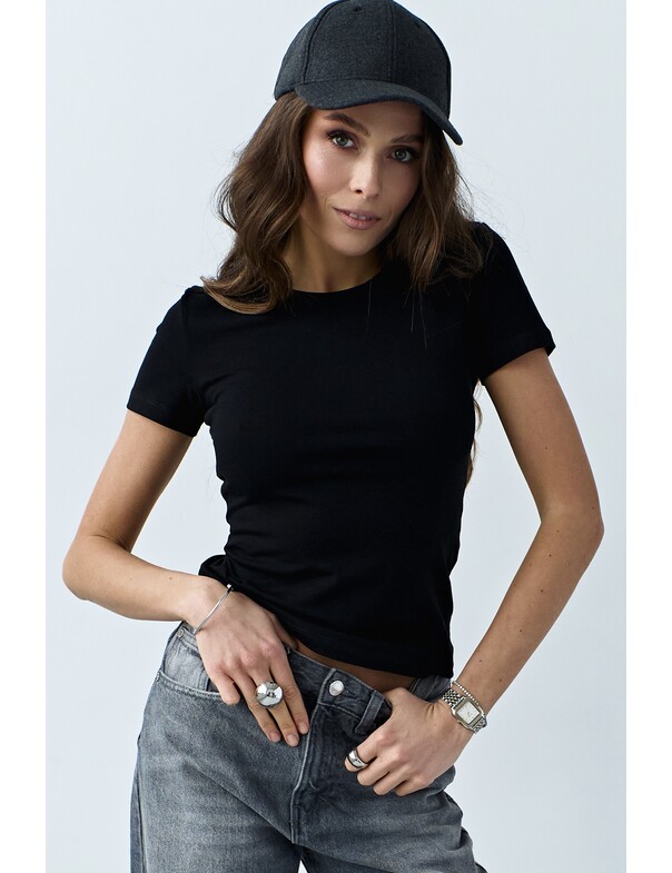 Жіноча приталена футболка колір білий 0