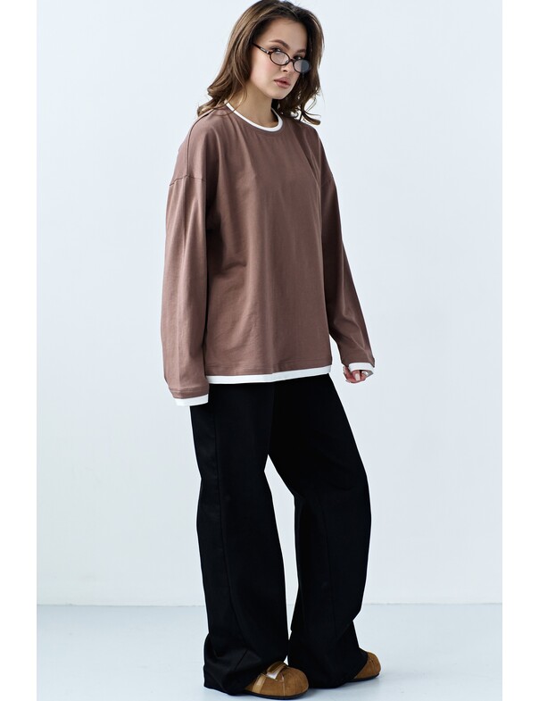 Лонгслів оверсайз двохшаровий