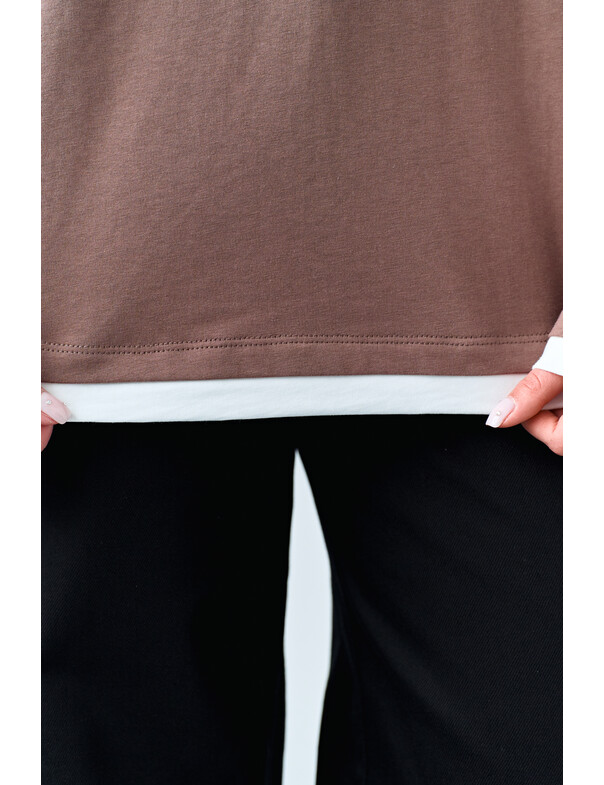 Лонгслив оверсайз двошаровий