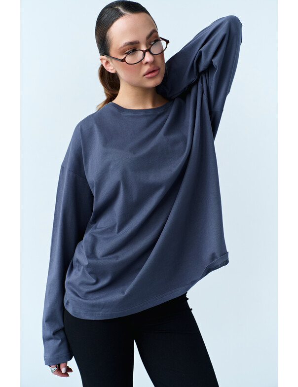 Унисекс лонгслив оверсайз коттон