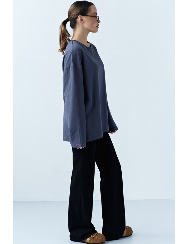 Унісекс лонгслів оверсайз котон