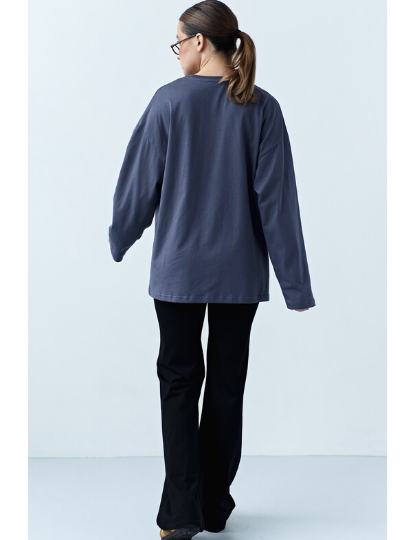 Унісекс лонгслів оверсайз котон