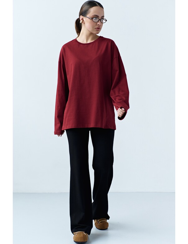 Унисекс лонгслив оверсайз коттон