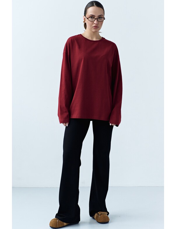 Унисекс лонгслив оверсайз коттон