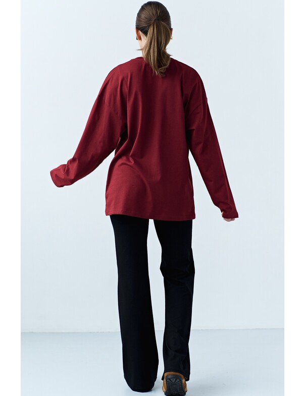 Унисекс лонгслив оверсайз коттон