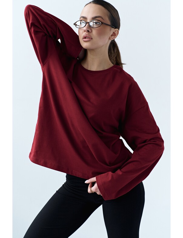 Унісекс лонгслів оверсайз котон