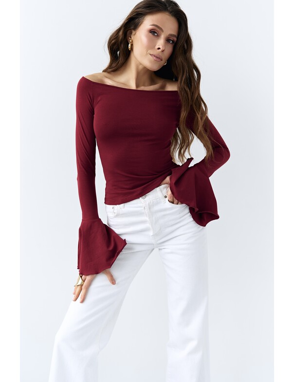 Лонгслів з воланами