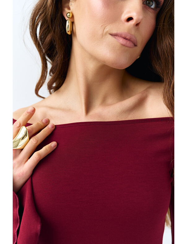 Лонгслив с воланами