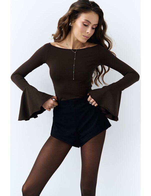 Лонгслів з воланами