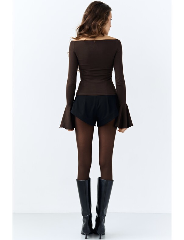 Лонгслів з воланами