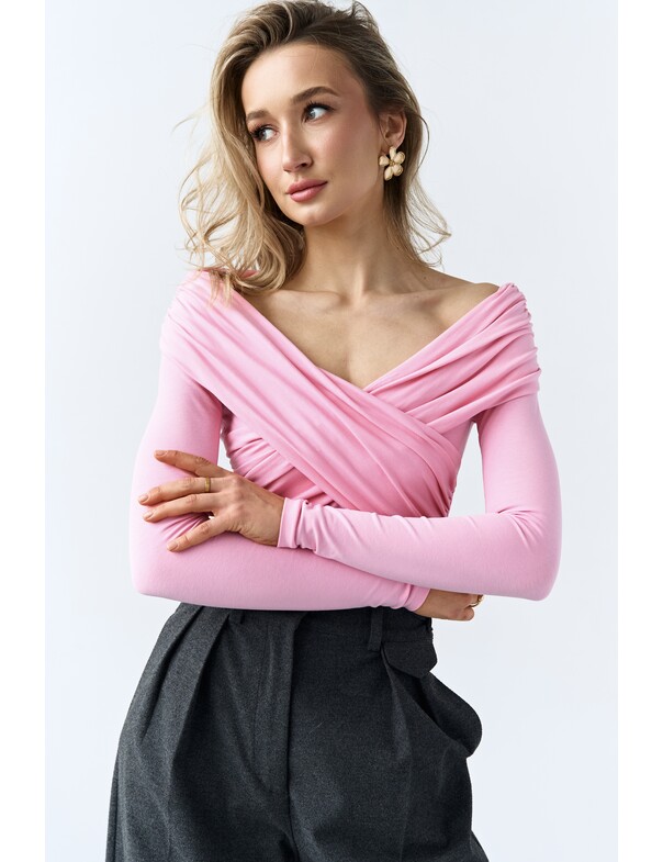 Боді з драпіровкою на запах