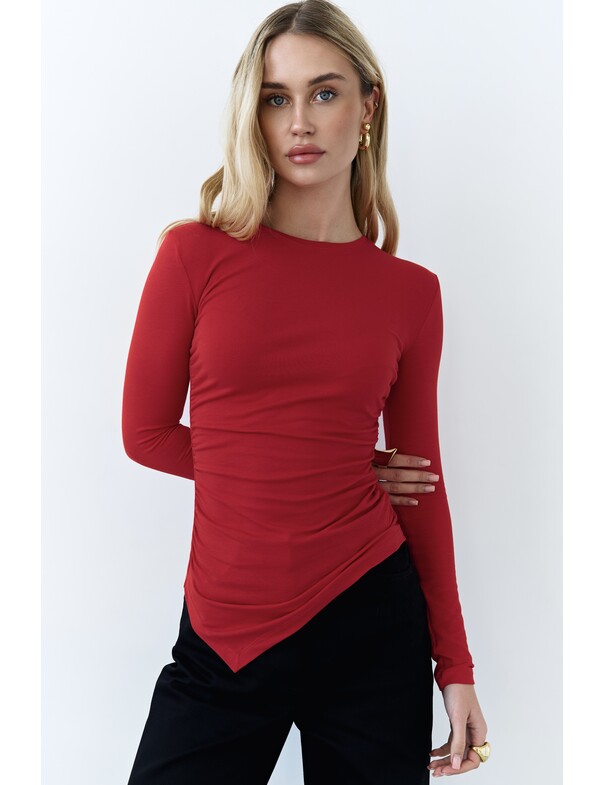 Лонгслив асимметричный