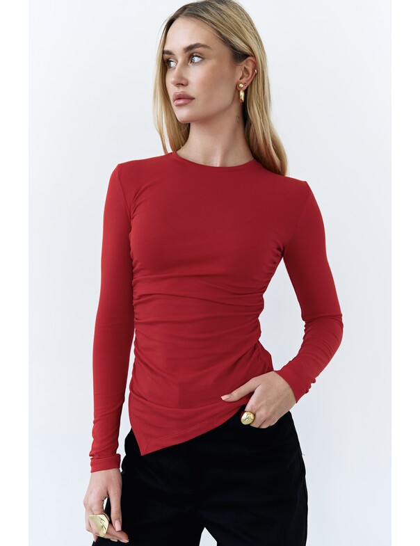 Лонгслив асимметричный