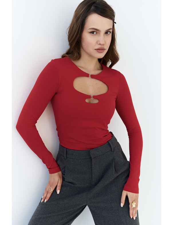 Лонгслив с кольцами