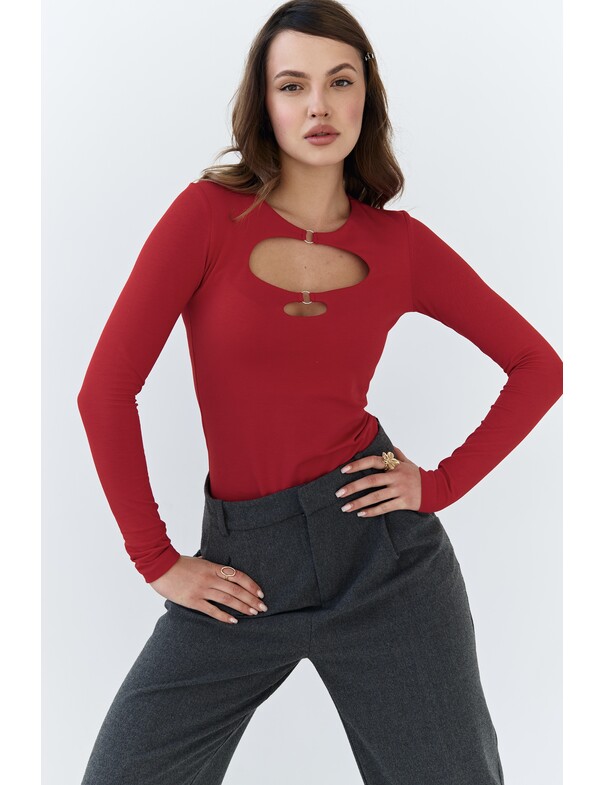 Лонгслів з кільцями