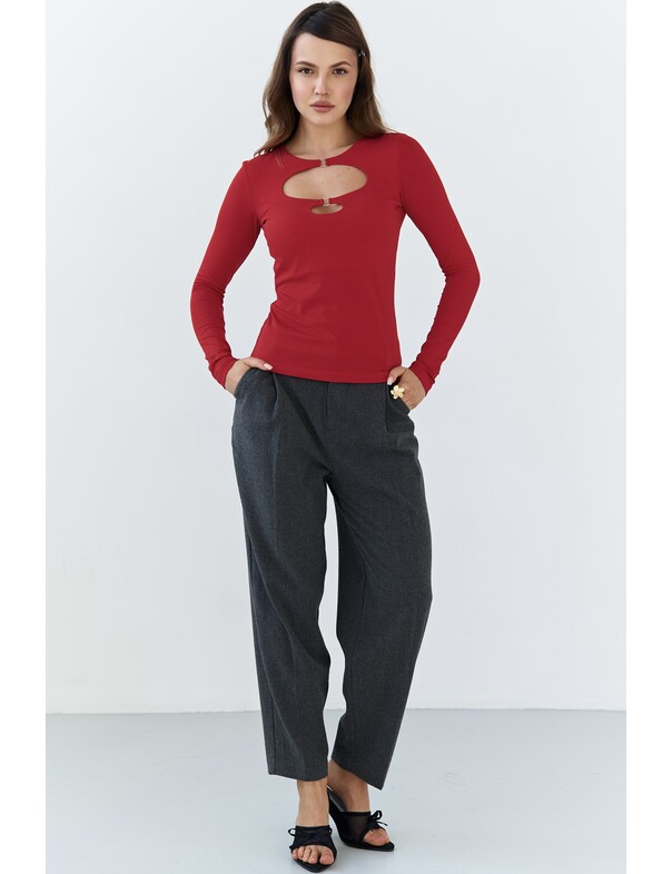 Лонгслів з кільцями