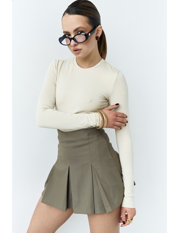 Женский лонгслив приталенный из вискозы