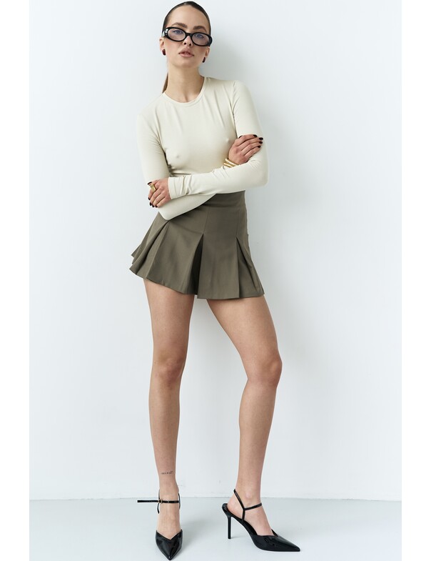 Женский лонгслив приталенный из вискозы