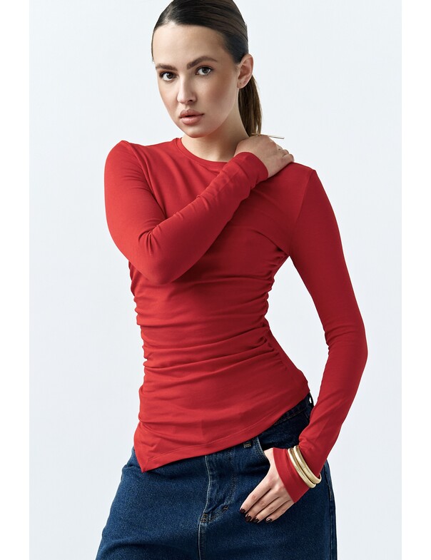 Лонгслив асимметричный