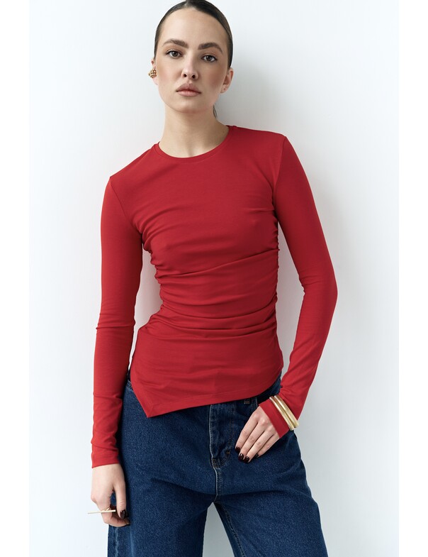 Лонгслив асимметричный