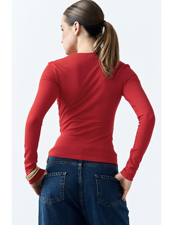 Лонгслив асимметричный