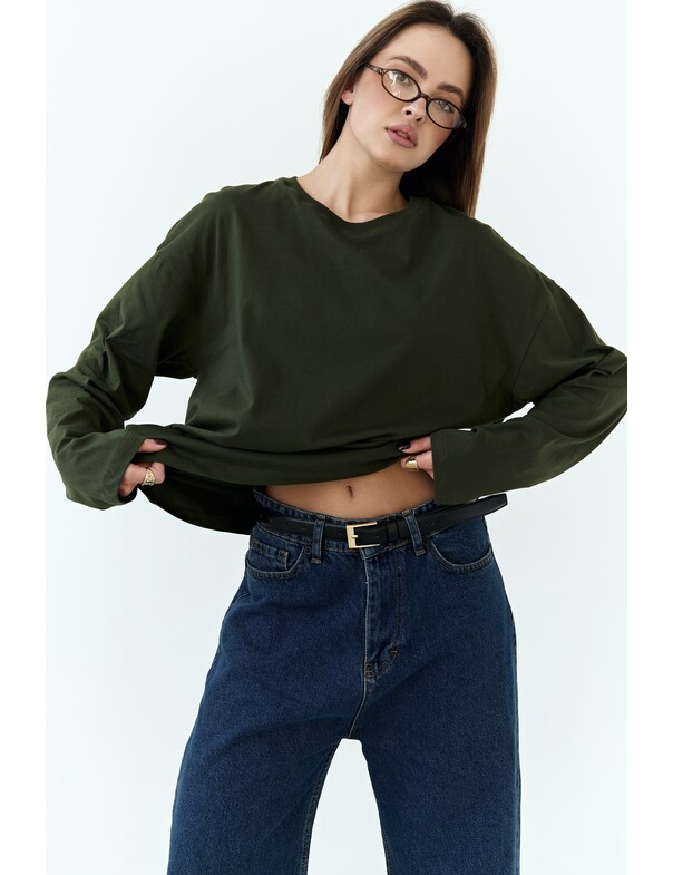 Унисекс лонгслив оверсайз коттон