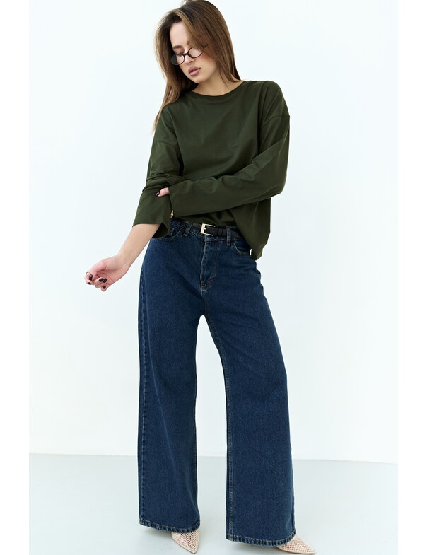 Унісекс лонгслів оверсайз котон