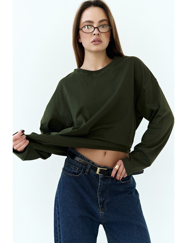 Унісекс лонгслів оверсайз котон