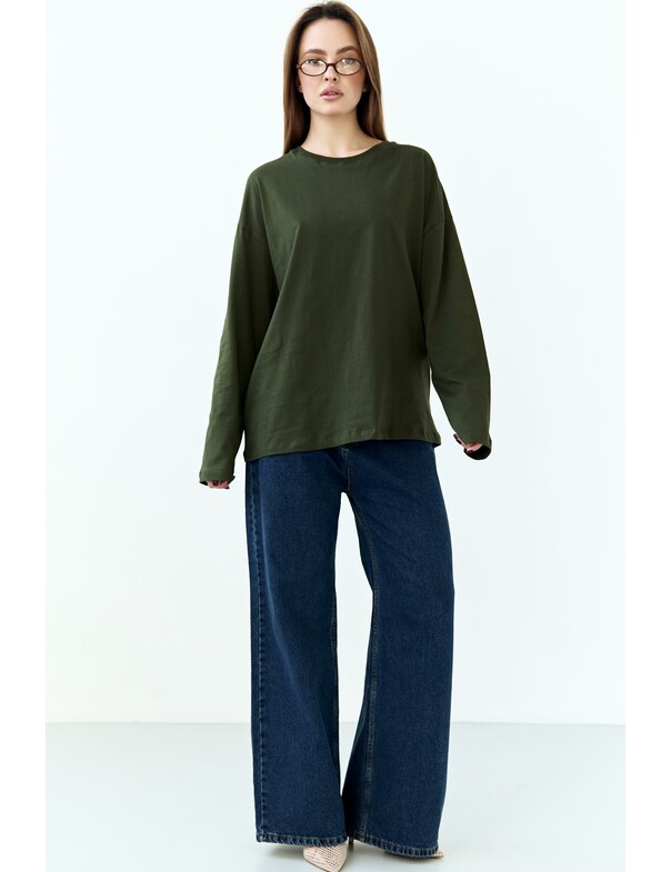 Унісекс лонгслів оверсайз котон