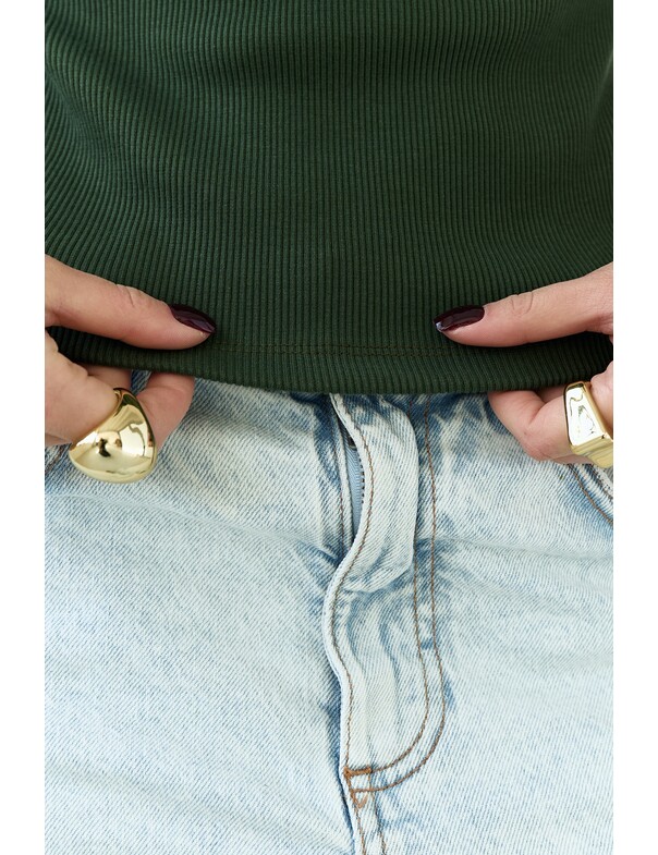 Женская майка классическая из плотного рубчика