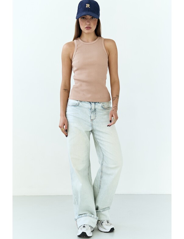 Женская майка классическая из плотного рубчика