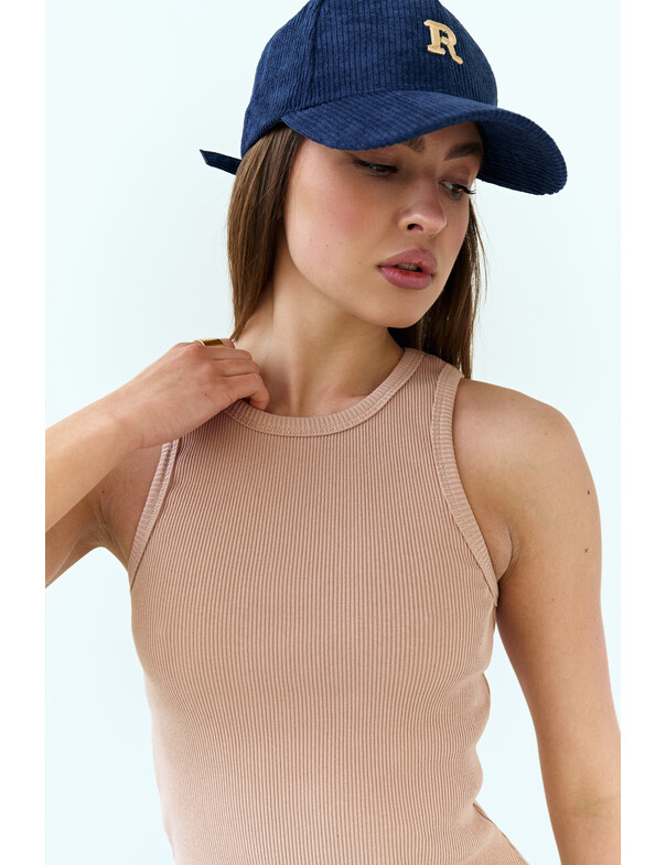 Женская майка классическая из плотного рубчика