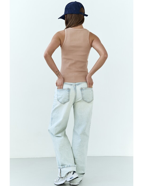 Женская майка классическая из плотного рубчика