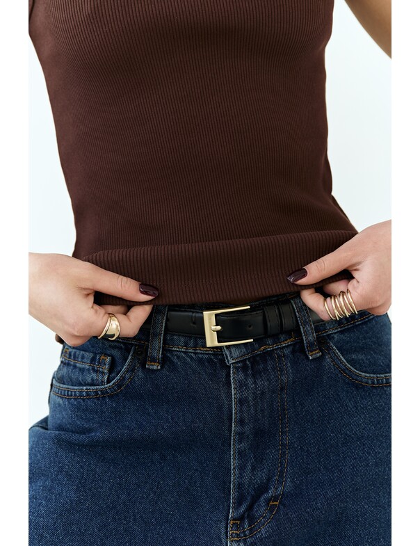 Жіноча майка класична із щільного рубчика 0